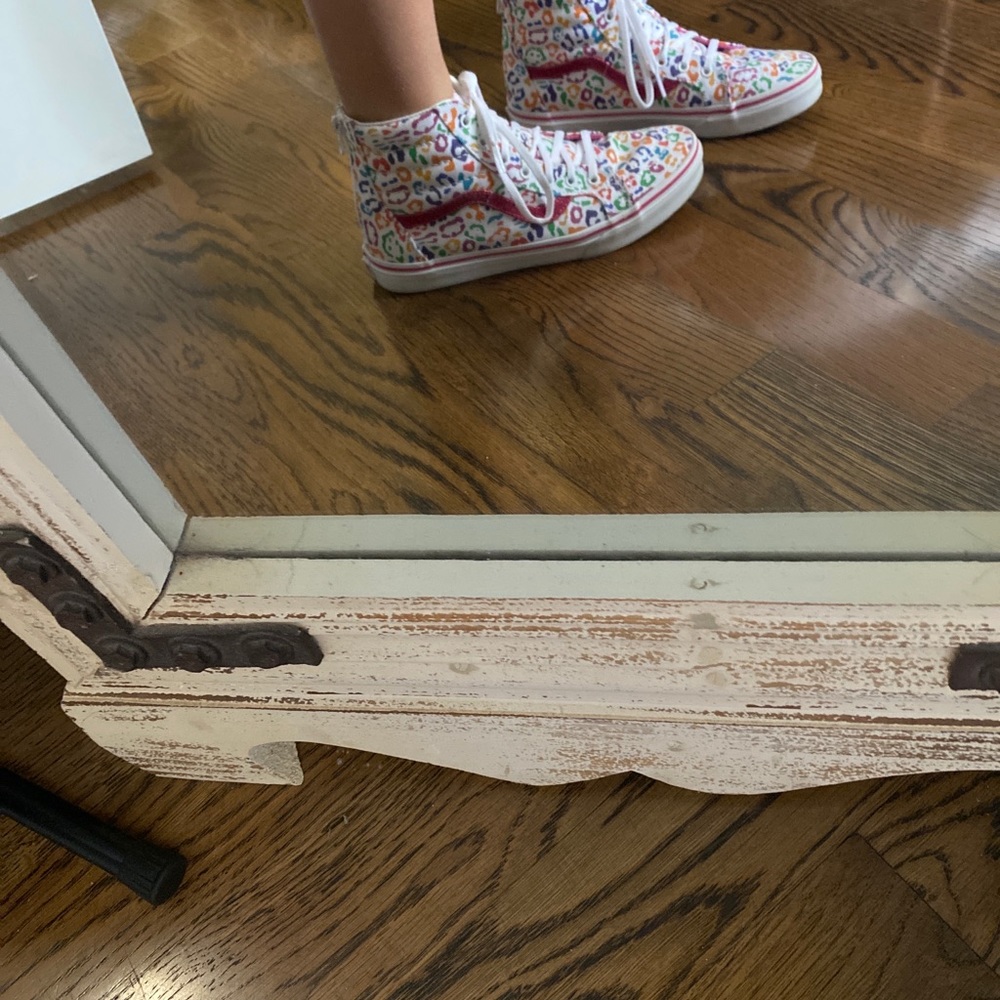 Multicolor/Sparkly Leopard Print High Top Vans - image 3